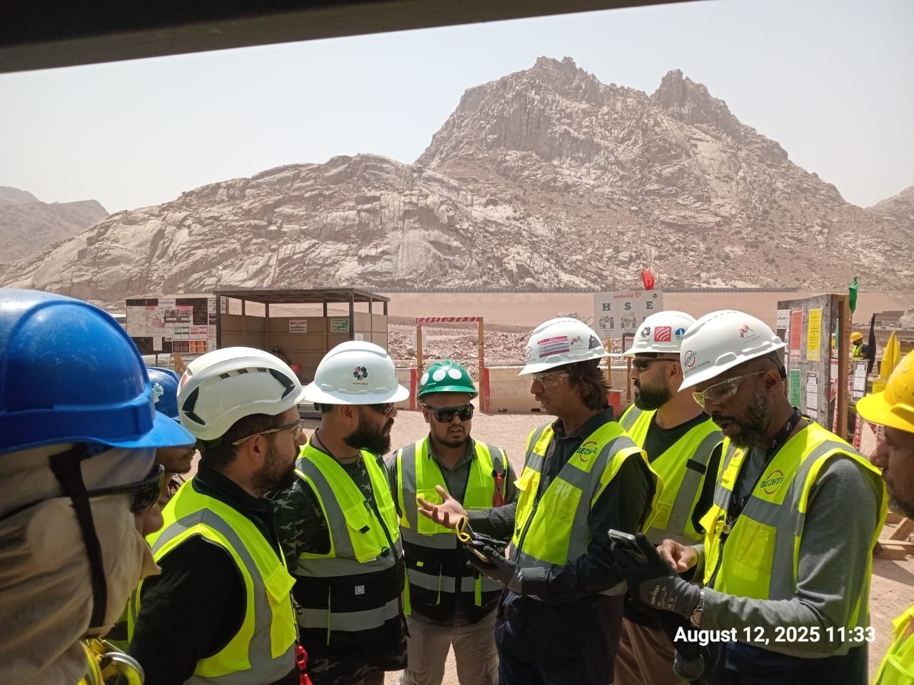 Founder working alongside the construction team